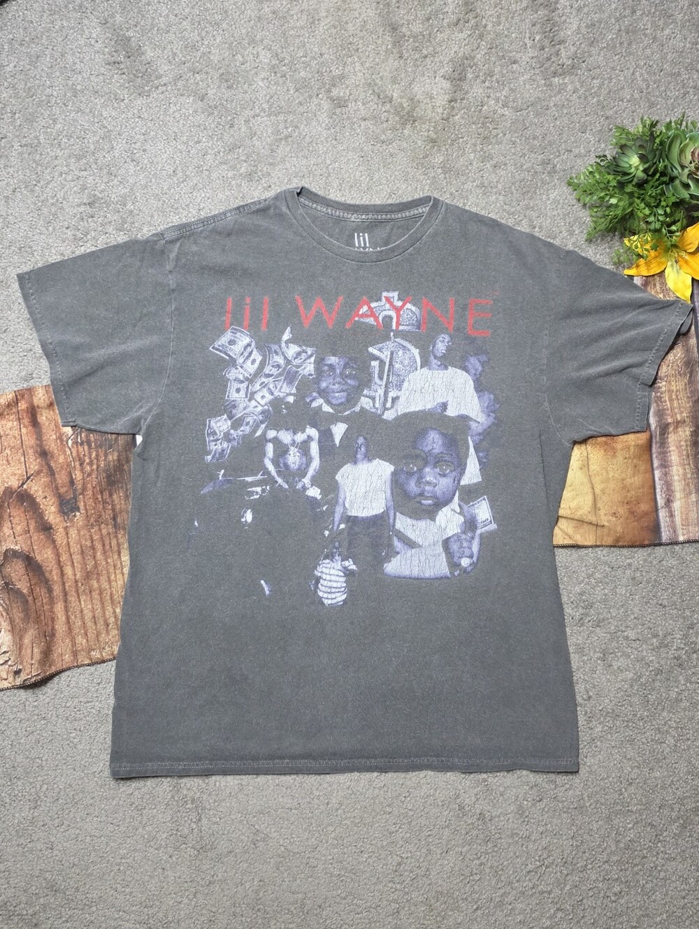 Lil Wayne Best Rapper Alive Shirt Rap T-Shirt Gray Size M